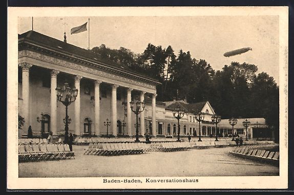 Bilder & Poster: Baden-Baden, Zeppelin über dem Konversa – Gebraucht aus Berlin von bartko-reher