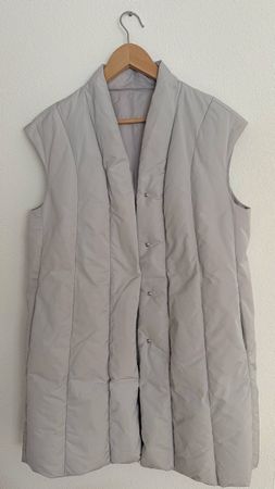 NEW Light Grey Padded Vest, EU 40, Italy