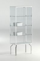 Glasvitrine, ESG Glas, col. Weiss (B.91cmxT.37cmxH.170cm)