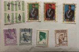 Lot de timbres Cuba, Guinée, Indonésie