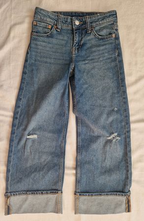 ​H&M Jeans Wide Leg Gr. 134 / 8-9 Jahre