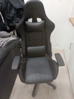 Gaming chair NIBE black fabric/black