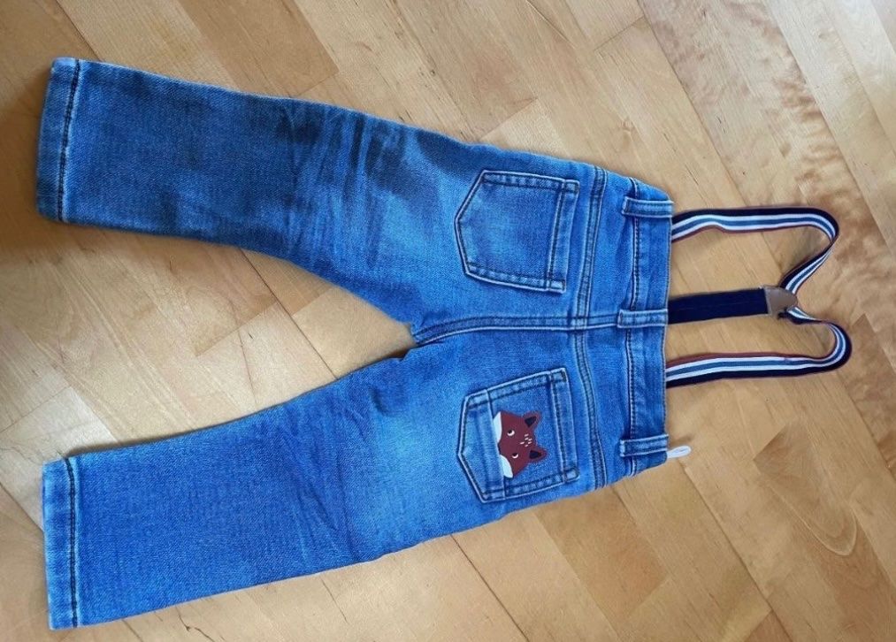 C&A Pantaloni: Hose Gr 80 , Jeans mit Hosenträger – Usato da Hüntwangen venduto da fra_7nd2 1