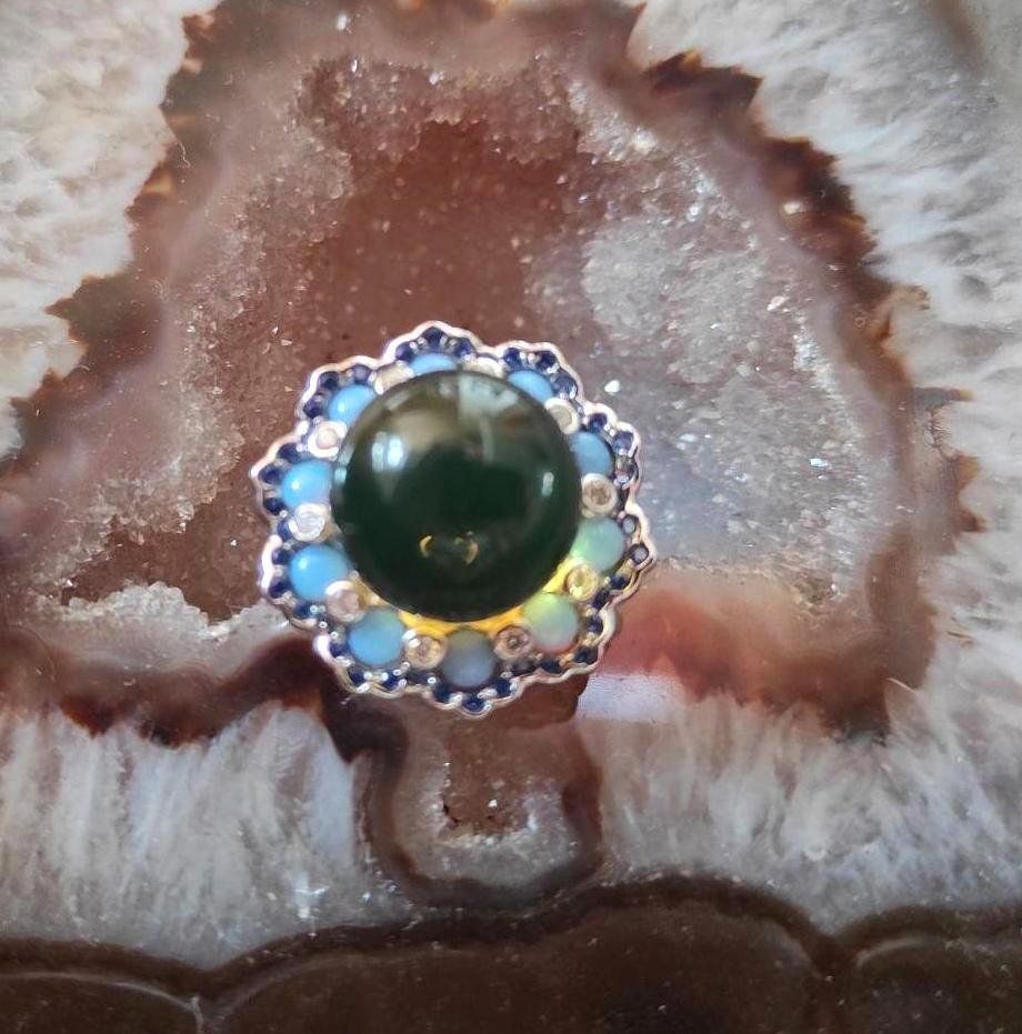 Ringe: ST.S.925° BLAUERBERBERNST\CHALZEDON\TOPAS RING,MP, UMSTELLB – Gebraucht aus Weiningen ZH von actera 2