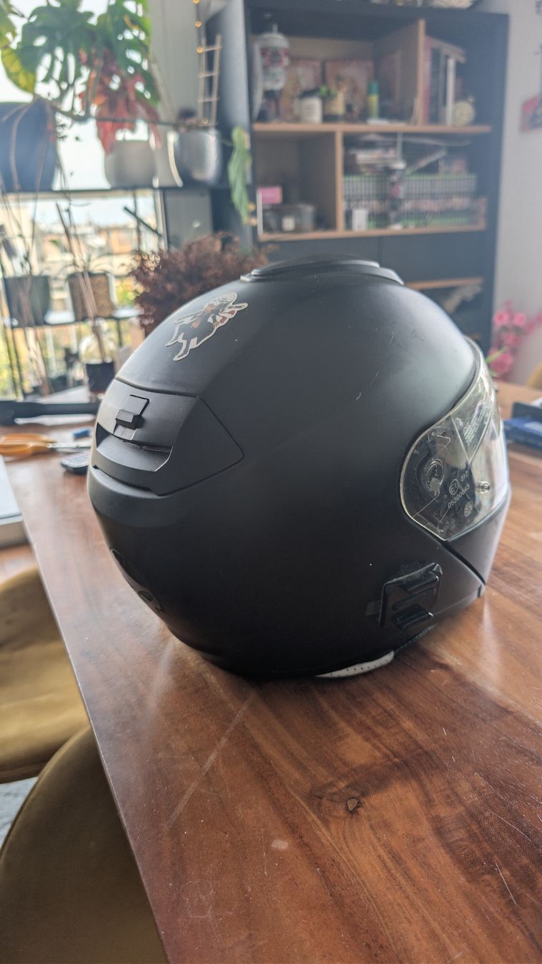 Caschi & visiere: Casque moto intégral noir taille M - avec intercom – Usato da Genéve venduto da Pawn-shop 1
