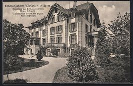 AK Spiez, Erholungsheim Bethanien, 1917