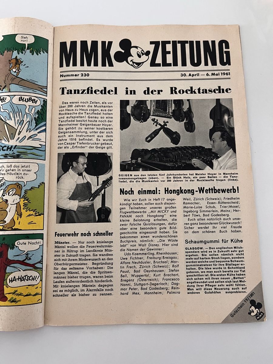Fumetti: Micky Maus Comic 1961 Heft 19 – Usato da Recherswil venduto da Solheure66 2