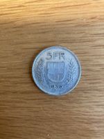 Fünfliber 5 Franken Münze von 1939