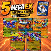 Set mit 5 zufälligen MEGA EX Pokémon-Karten – Ultra-selten