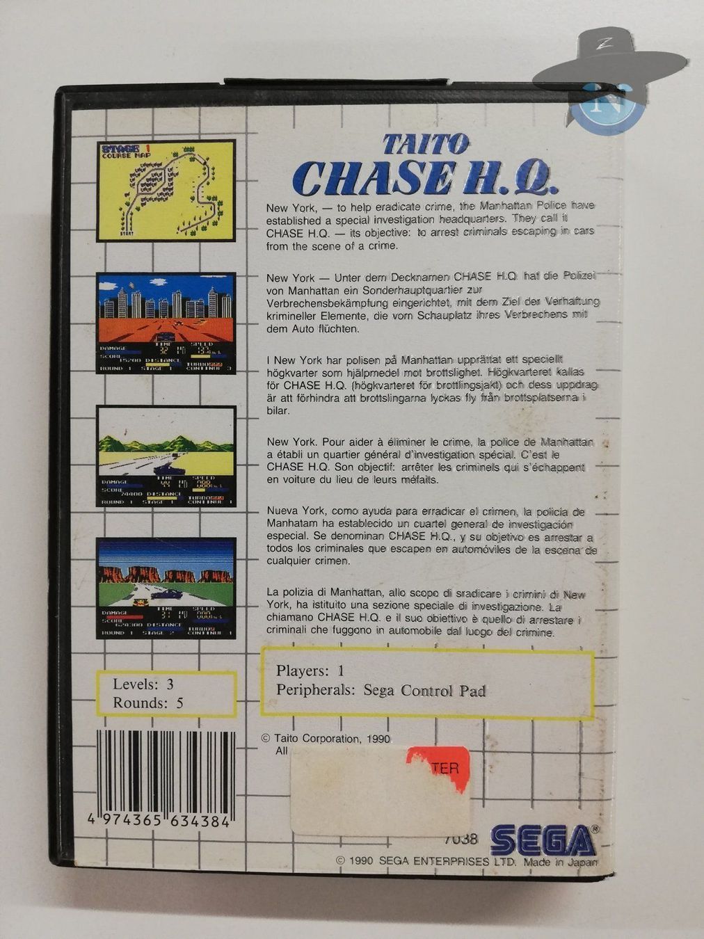 Sega Giochi: Chase H.Q. / Sega Master System – Usato da St. Gallen venduto da zorro_dc 1