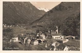 Bignasco TI Vallemaggia paese e ponti
