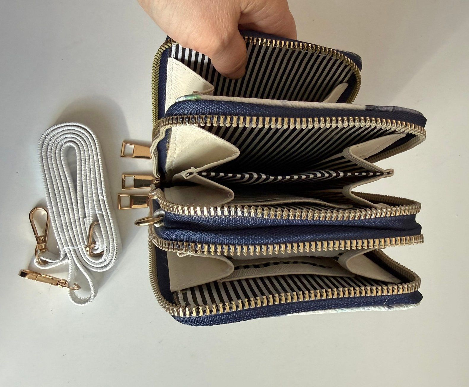 Borse da donna: Handytasche mit Portemonnaie / Farbe Dunkelblau – Nuovo e nell'imballaggio originale da Eschenbach SG venduto da Sums 3