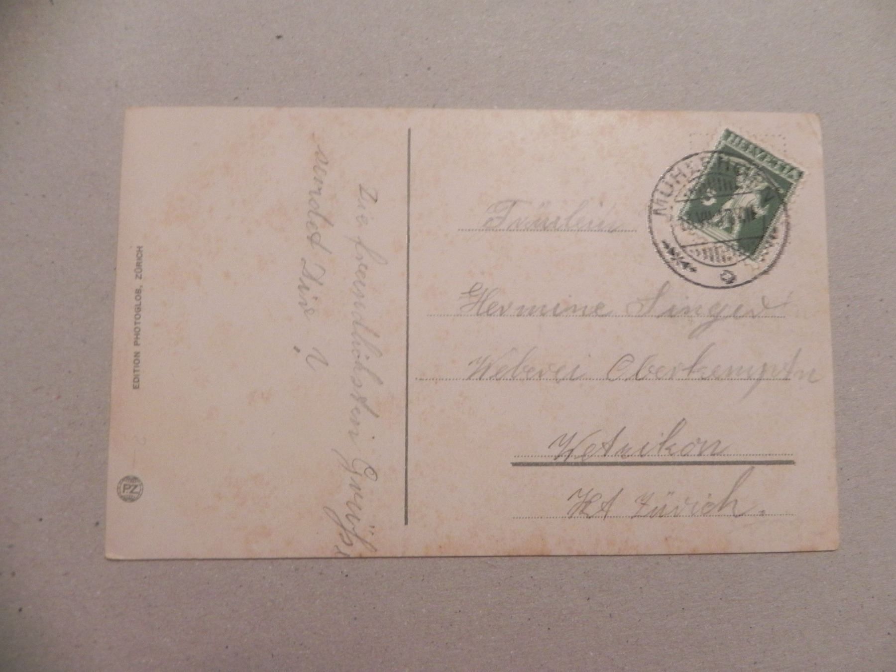 Ansichtskarten: Ansichtskarte Mühlehorn Glarus GL 1917 – Gebraucht aus Siebnen von krimsie 1
