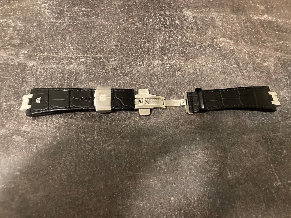 Hublot Big Bang Faltschließe Faltschließe 22 Mm, Schwarz PVD, Für Hublot Big Bang (44-45 Mm) – Edelstahl Nylon Armband 22 Mm