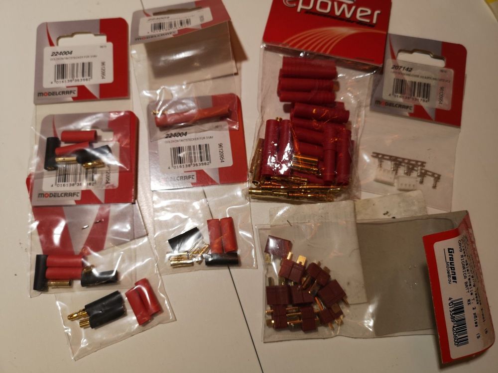 RC-Batterieadapter Set – 5 Stück, XT60 Auf T-Stecker, Für RC-Flugzeuge & -Autos