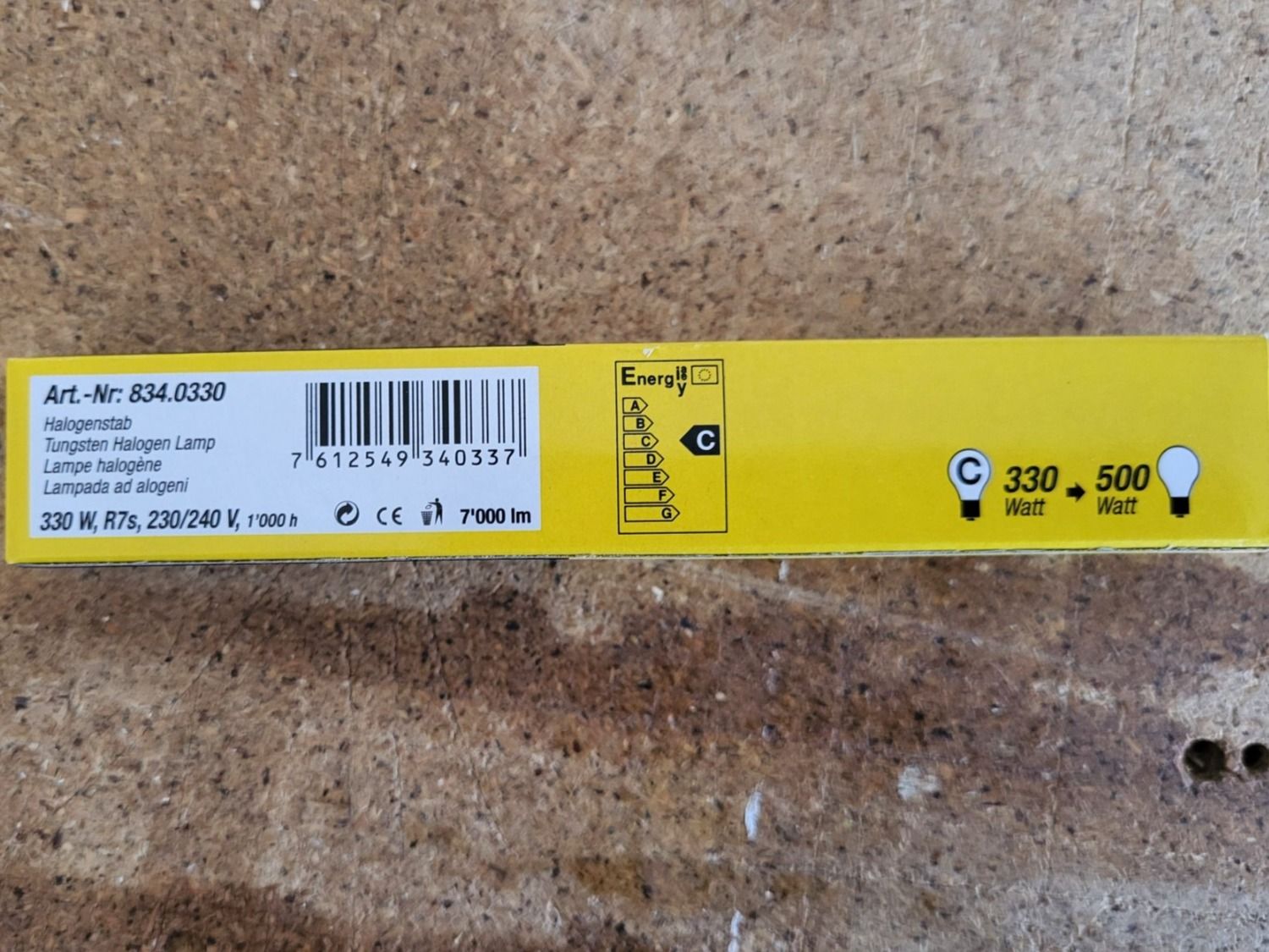 Lampade: Halogenstab 230/240V 330W – Nuovo e nell'imballaggio originale da Boniswil venduto da Michu5 1