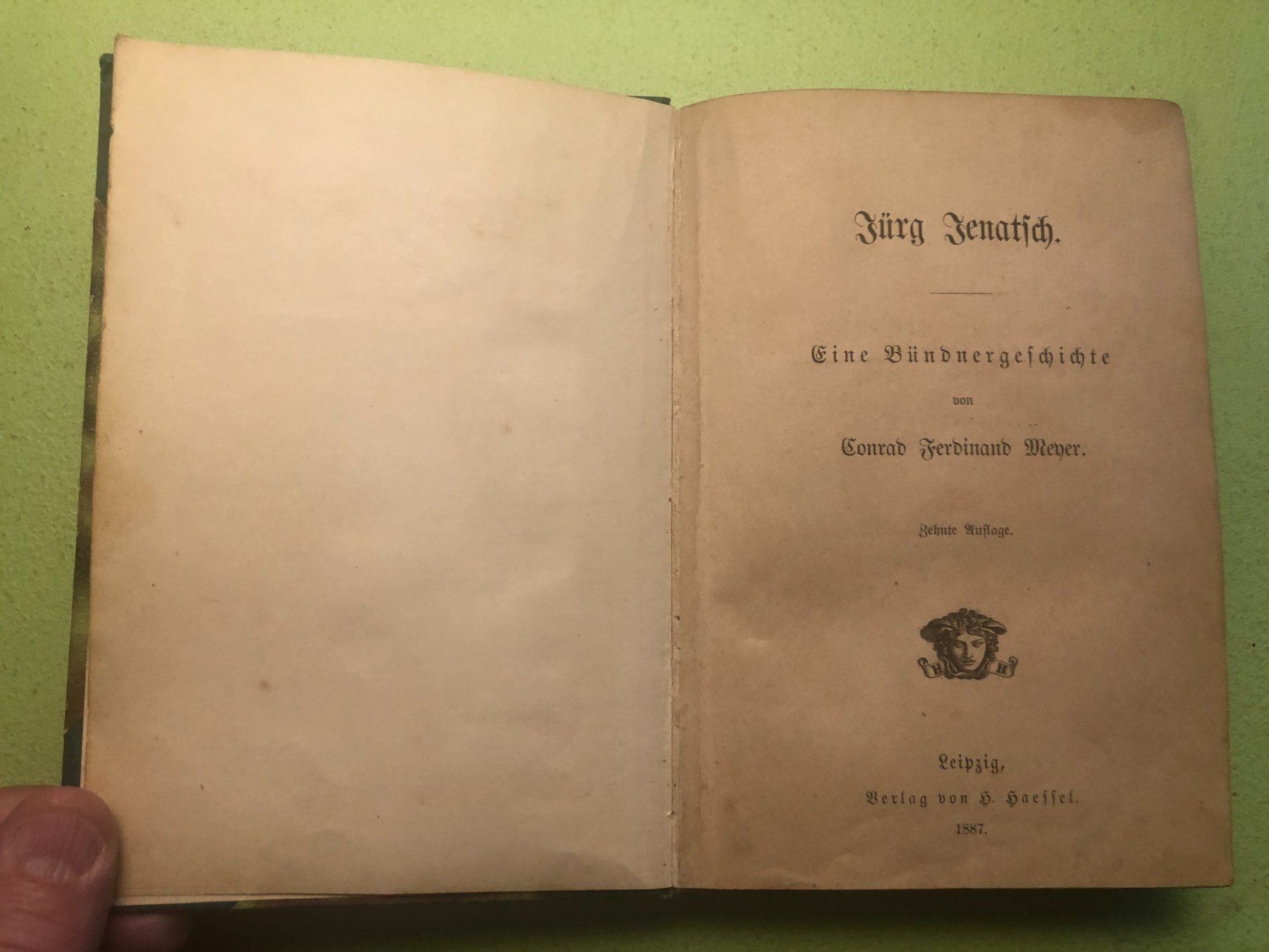 Bücher: C. F. Meyer: Jürg Jenatsch 1887 – Gebraucht aus Zürich von allp 1