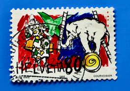 Nr.834 Weissclown mit Elefant  GESTEMPELT Sonderpostmarken 