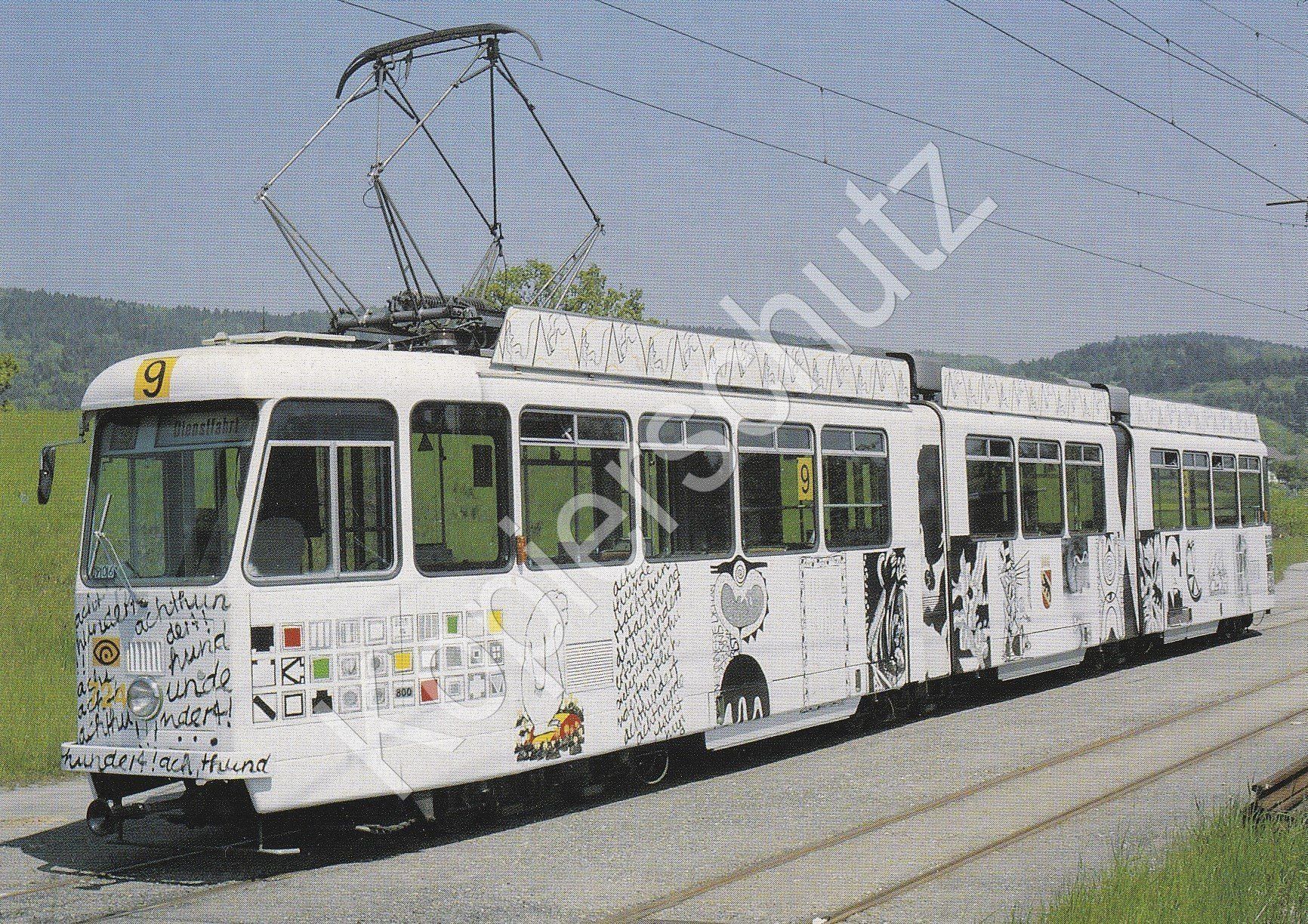 Ansichtskarten: Strassenbahn Bern SVB Be 8/8 Werbetram – Gebraucht aus Ettingen von Pantograph163