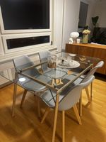 GLASS DINING TABLE 140X80 