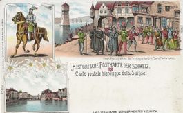 Zürich ZH Historische Litho Hans Waldmann 1900 Guggenheim