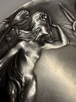 Achille Gamba Jugendstil Zinn Teller, sehr seltenes Sammlers