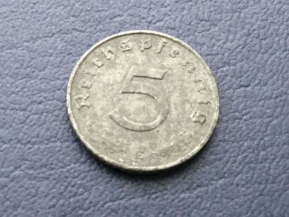 Tutti le monete: Drittes Reich 5 Reichspfennig 1941 E – Usato da St. Margrethen SG venduto da alfapeugeot10 1