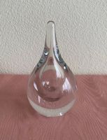 Orrefors Unicef Glasskulptur Droppen Wassertropf, signiert