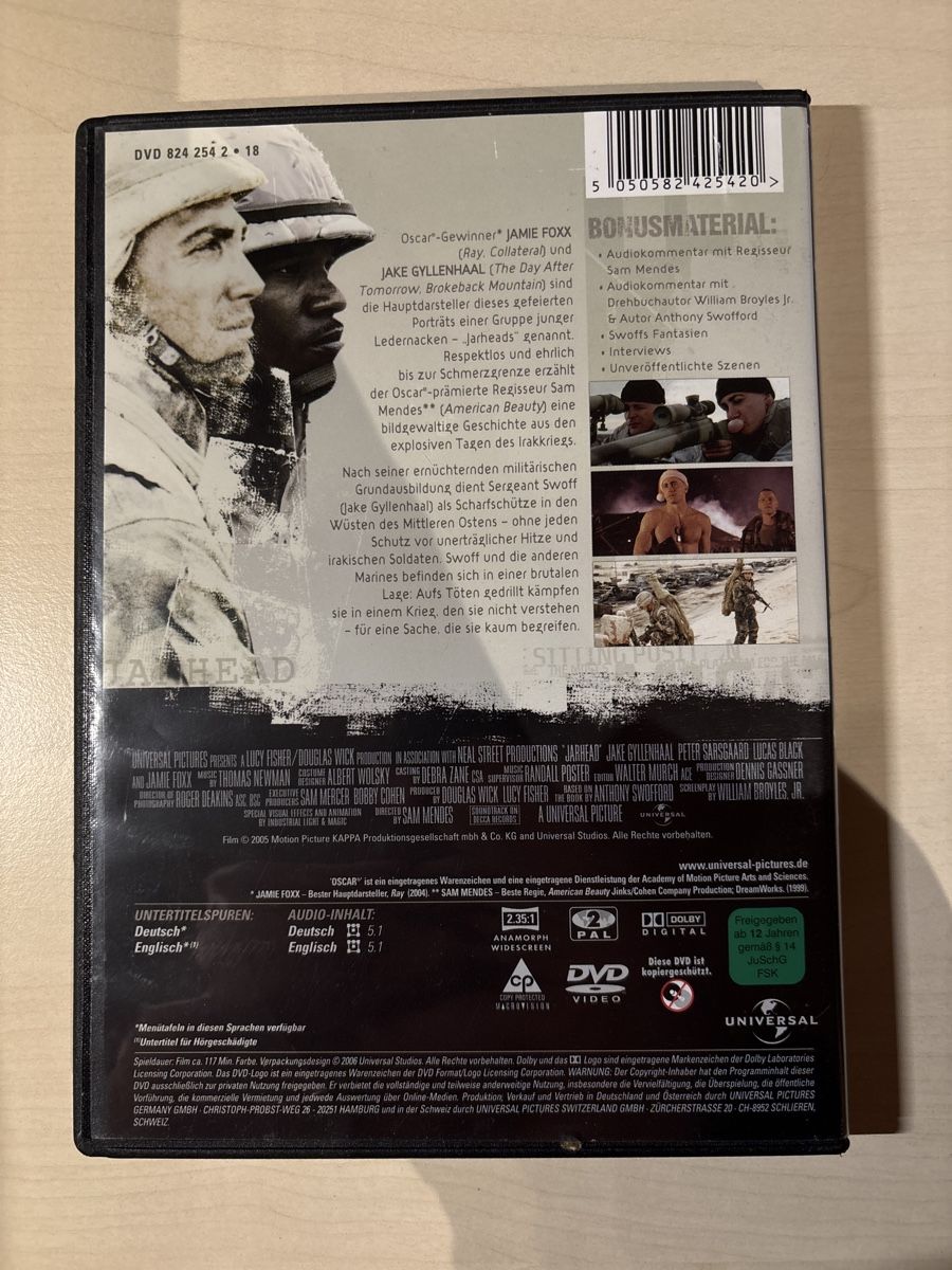 Alle DVDs: Jarhead (2904) – Gebraucht aus Ruswil von Slivio_ 1