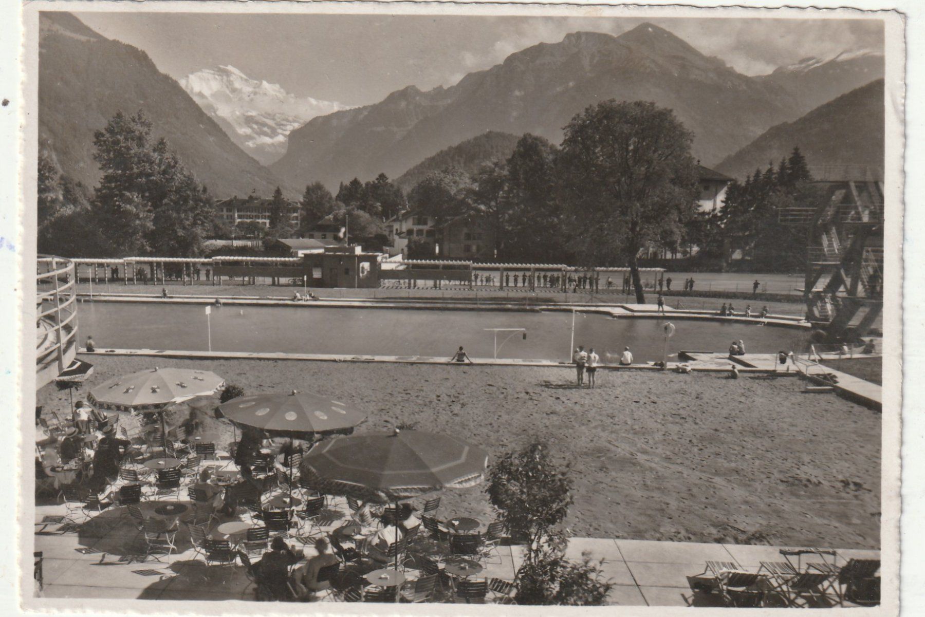 Cartes postales: Strandbad Interlaken um 1949 – D'occasion à Lumbrein par made02
