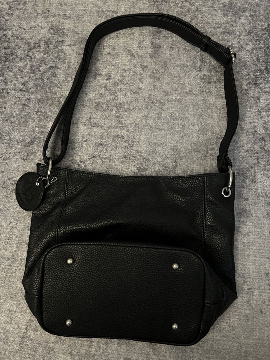 Borse da donna: Geräumige Schultertasche schwarz Kunstleder – Nuovo e nell'imballaggio originale da Siebnen venduto da toshi123