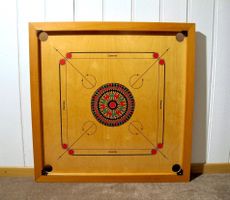 Carom Brett Spiel Finger Billard XXL Geschicklichkeits-Spiel