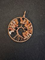 Collier cornaline arbre de vie chakra fait à la main