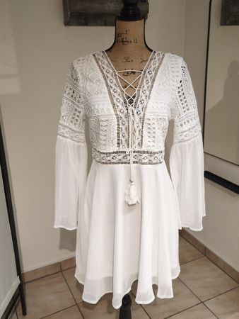 Weisses Kleid von SHELLAY in Gr.M