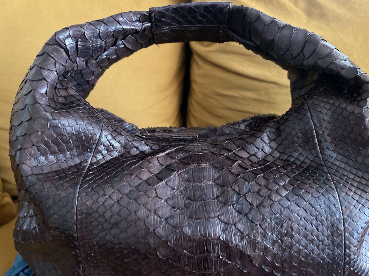 Borse da donna: EXCLUSIVE - Python Leder Handtasche - Braun – Nuovo e nell'imballaggio originale da Zürich venduto da gri_bdj5 1