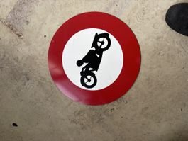 Motorrad Fahrverbots Schild
