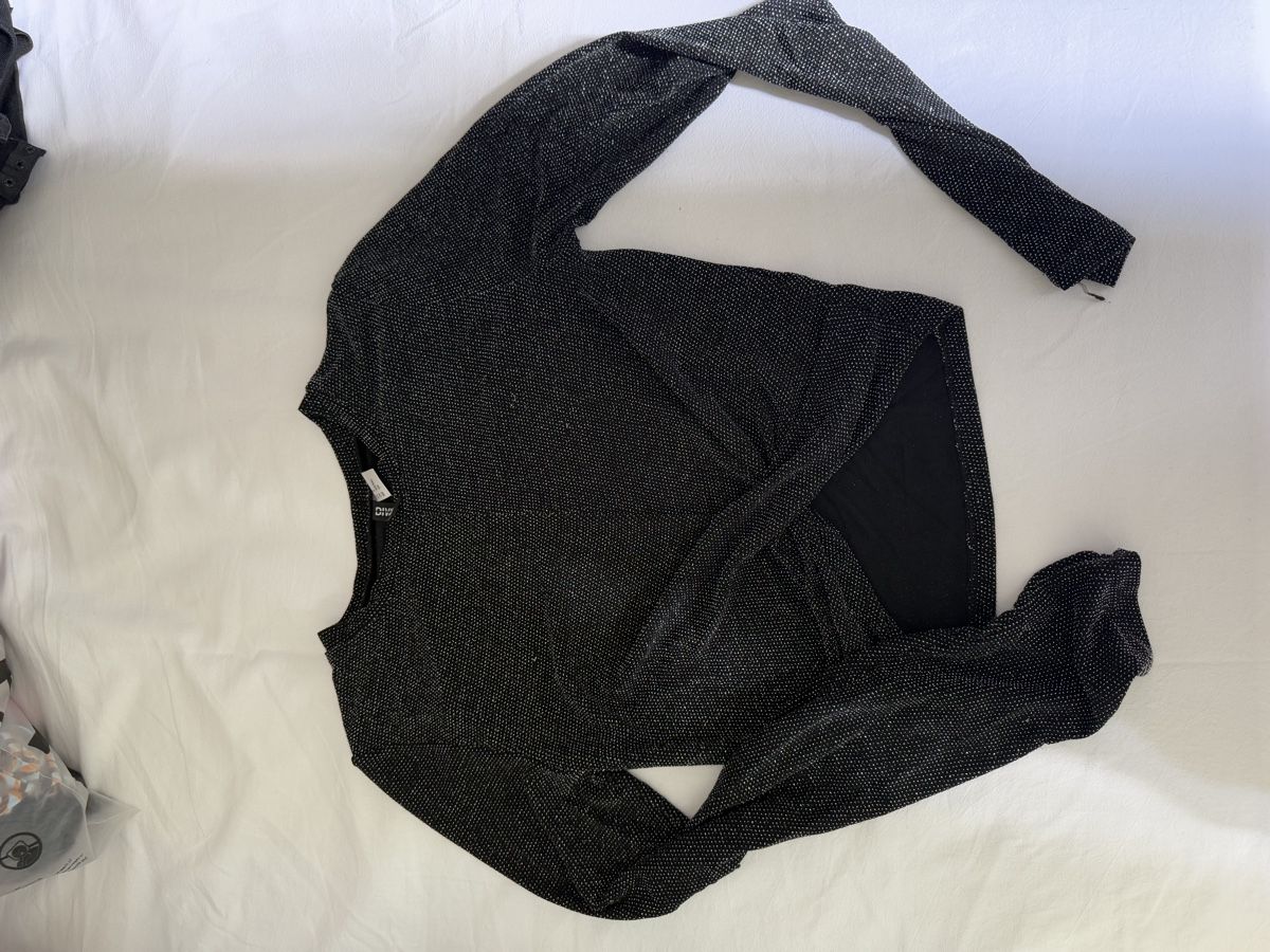 Tops: Top donna nero glitterato taglia S  – Gebraucht aus Lugano von ari_2v6v 4