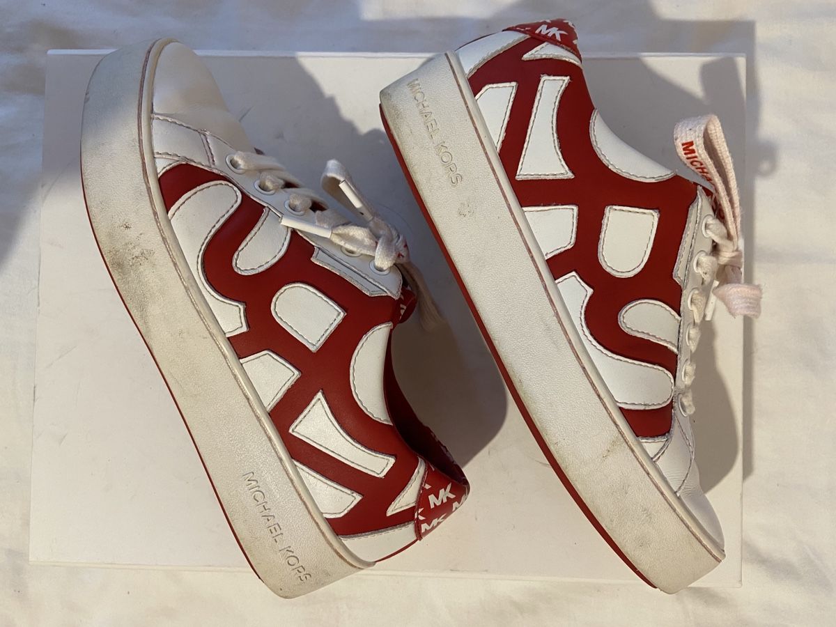 Michael Kors Scarpe da donna: Baskets blanches et rouges Michael Kors – Usato da Chêne-Bougeries venduto da sor_9rzp 1