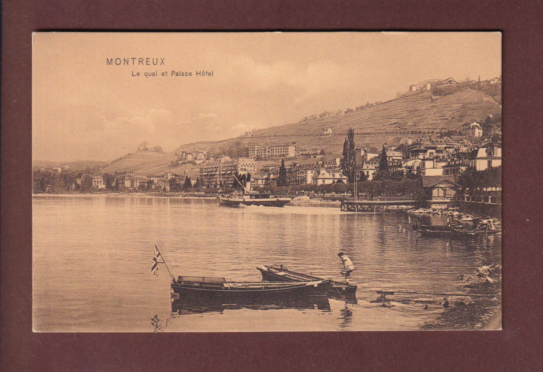 Ansichtskarten: MONTREUX - Le Quai – Gebraucht aus Pully von nicecards