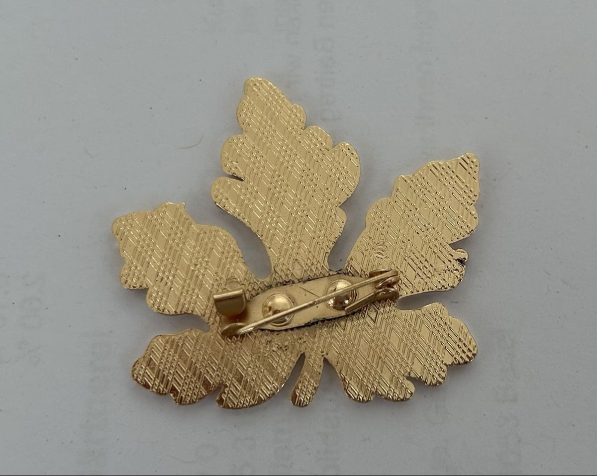 Spille & Fermagli: Brooch - red maple leaf - new – Nuovo e nell'imballaggio originale da Basel venduto da lau_982w 1