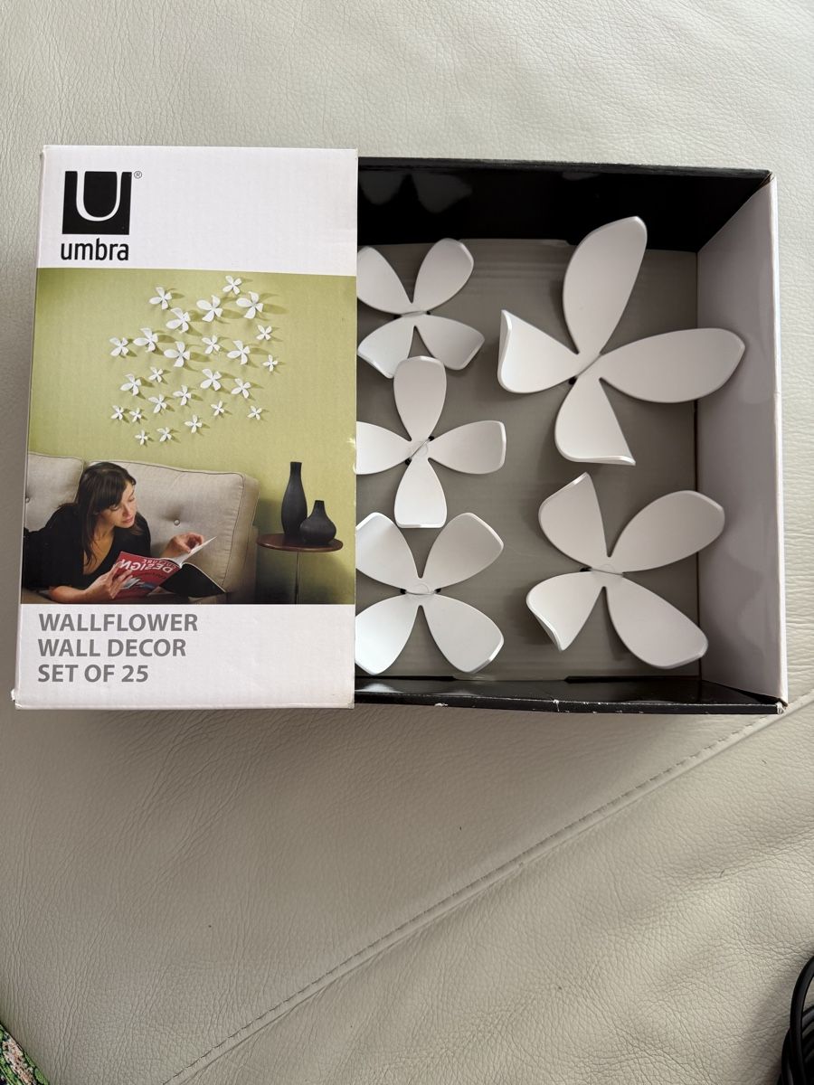Alle Dekorationen: Décoration Murale Design Umbra - Fleurs Blanches - Neuf! – Neu und originalverpackt aus Genève von len_5q5n