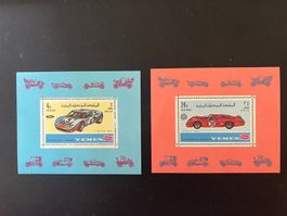Yemen Alfa Romeo 33 + Ford GT40 1969 ** Luxus  (C426)