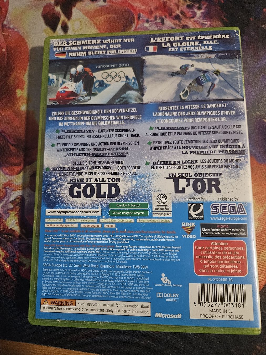 Microsoft Giochi: Xbox 360 Spiel - Vancouver 2010 - Winter Olympiade! – Usato da Liestal venduto da CrystalCardToyShop 2