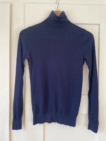 Massimo Dutti Rollkragenpullover – Seide & Wolle, Gr. XS