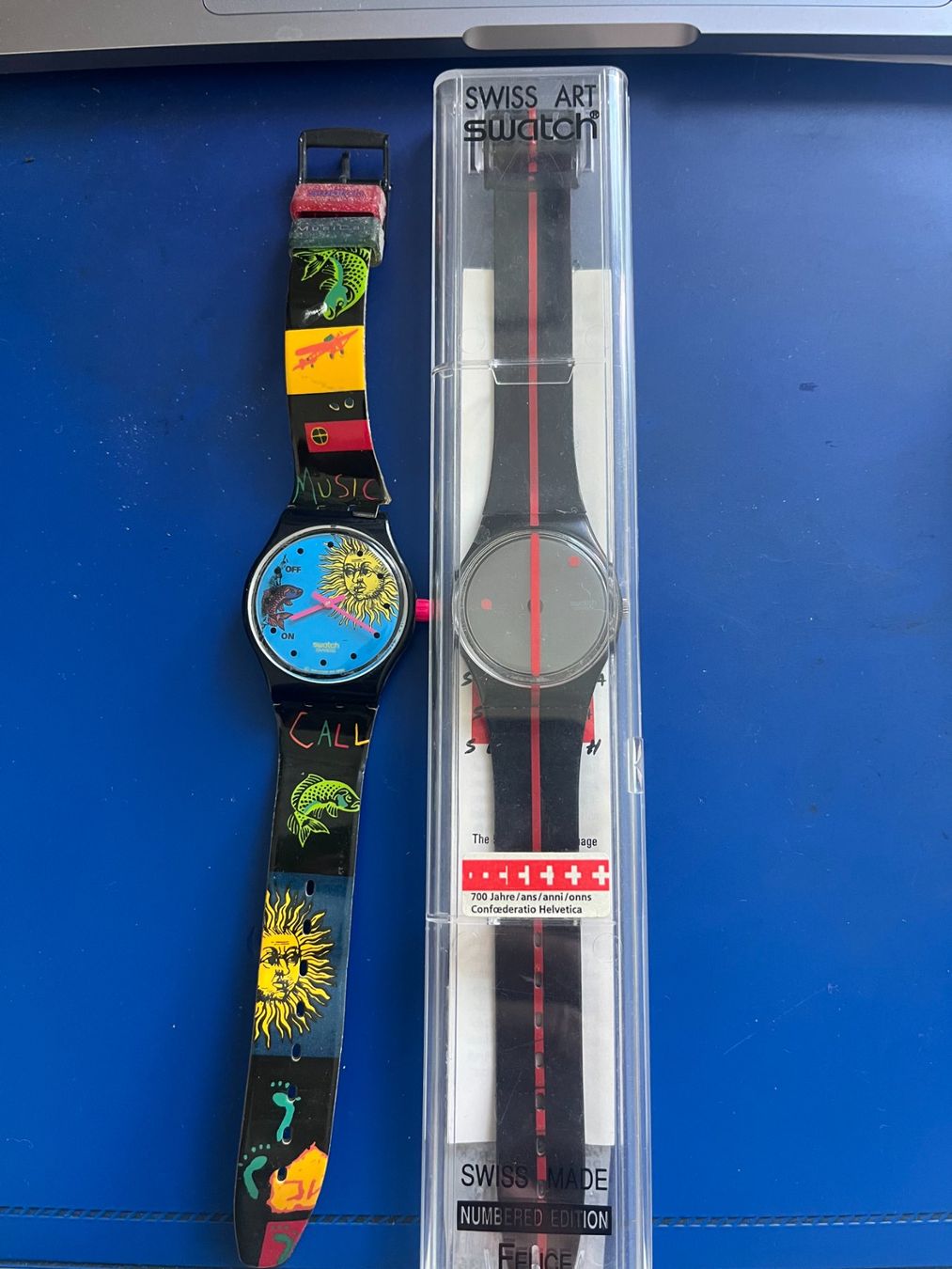 Swatch Orologi: 2 Stk.Original Swatch Uhren, getragen – Usato da Dintikon venduto da Redgar58 2