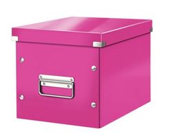 2Stk.Aufbewahrungs- und Transportbox Mittel, Pink