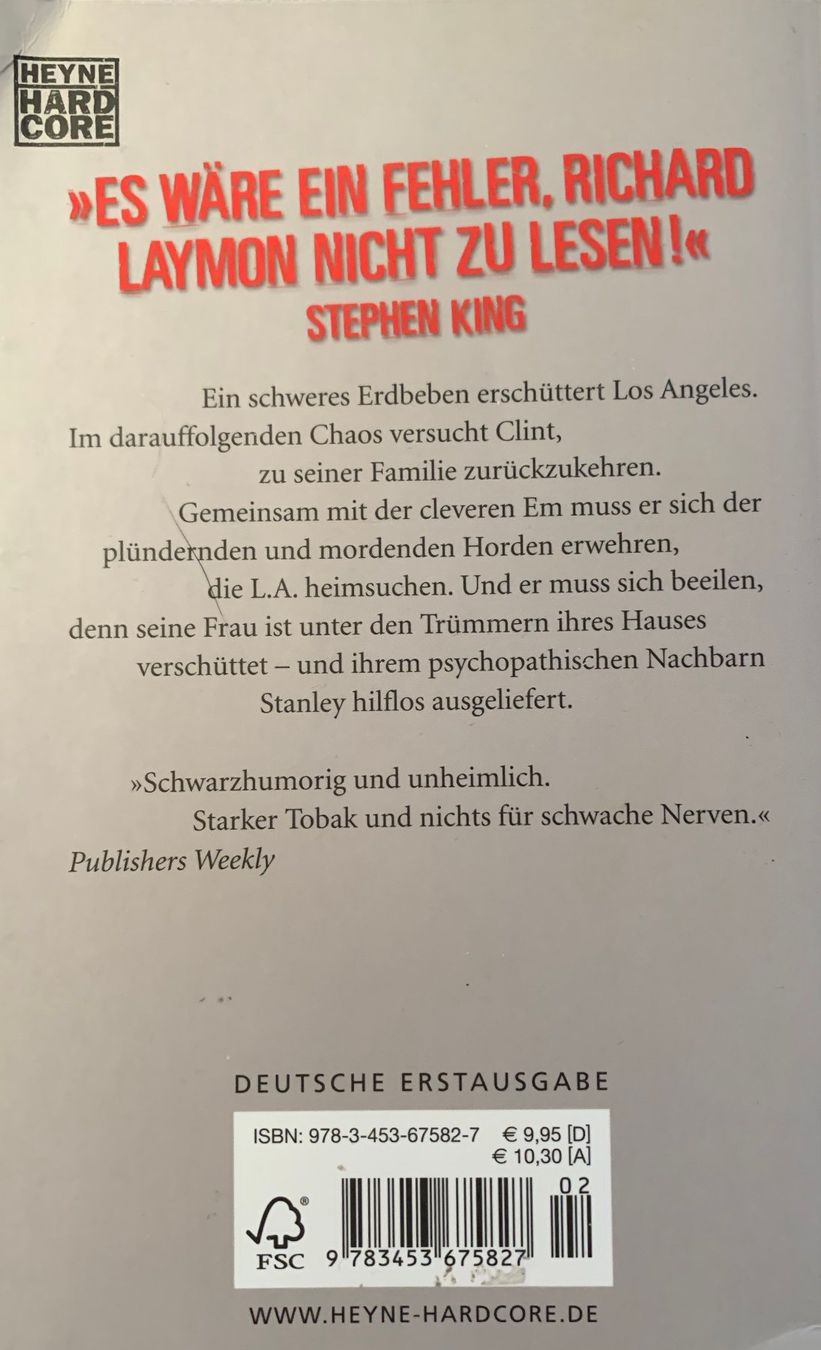 Bücher: Das Inferno - Richard Laymon – Gebraucht aus Zäziwil von kreative-ideen 1