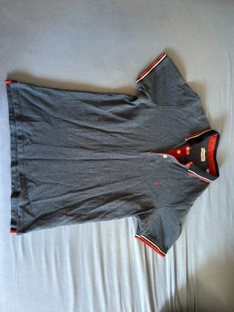 Jack & Jones Polohemd, Gr. L, Hellblau/Türkis