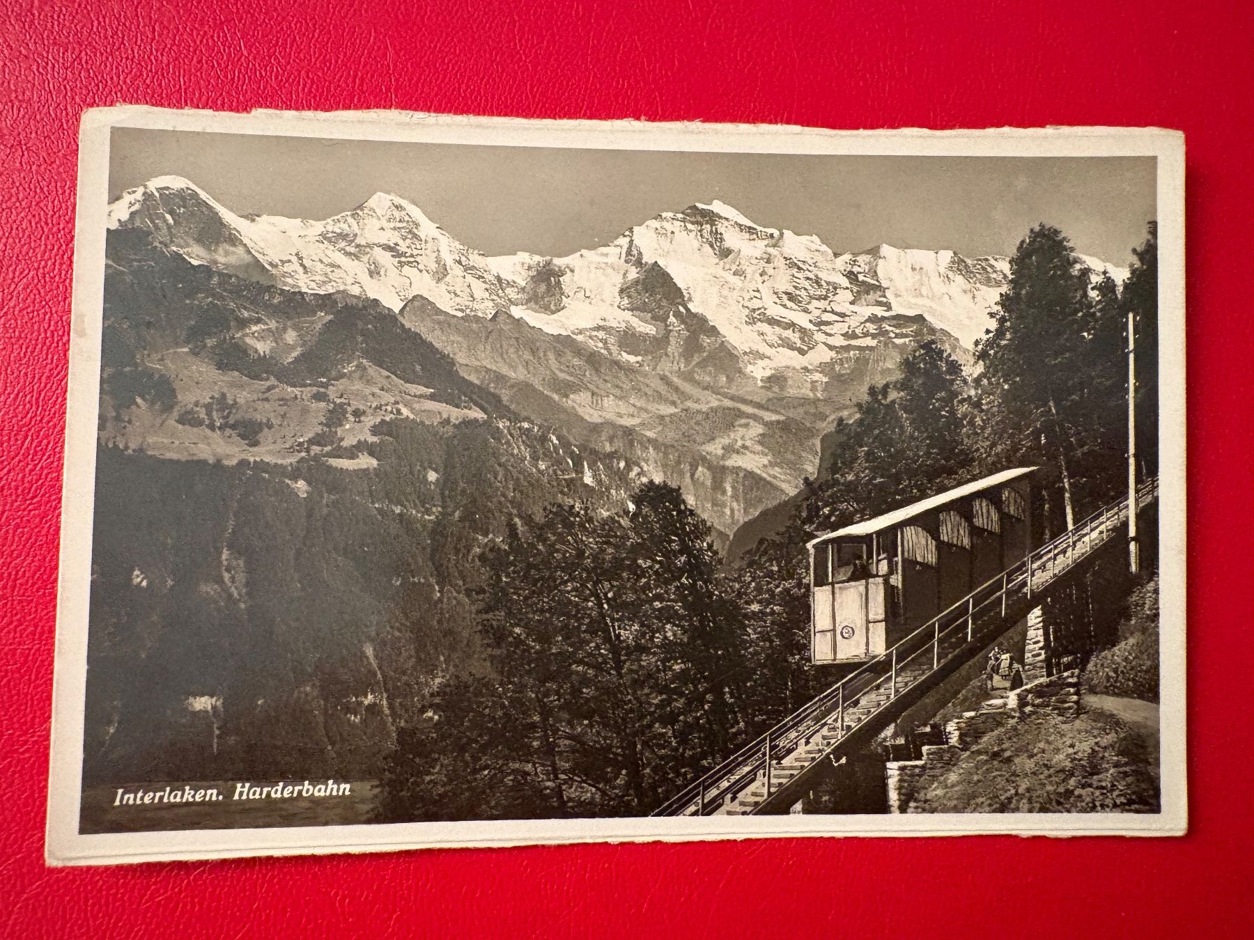 Ansichtskarten: 1936 // Interlaken - Harderbahn – Gebraucht aus St-Légier-La Chiésaz von Theo005