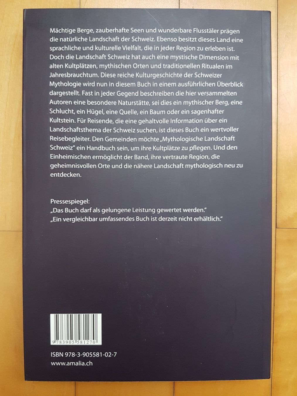 Libri: Mythologische Landschaft Schweiz – Nuovo (secondo la descrizione) da Binz venduto da tarkrx 1